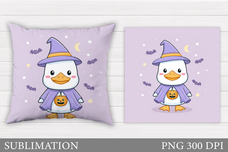Halloween Goose Pillow Sublimation. Halloween Pillow Design example image 1