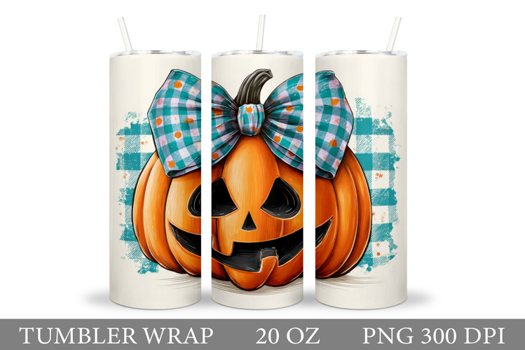 Halloween Pumpkin Tumbler Wrap. Halloween Tumbler Design