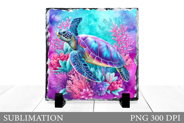 Turtle Sublimation. Turtle Slate Sublimation