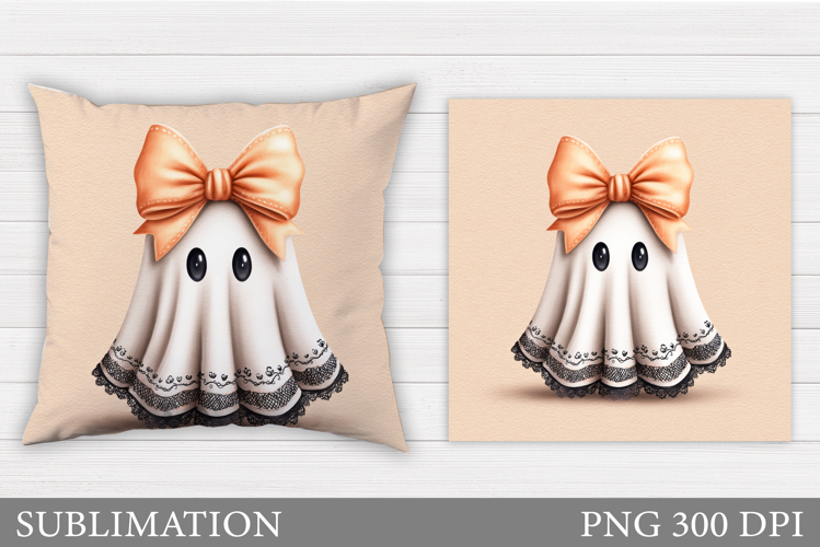 Halloween Pumpkin Pillow. Halloween Ghost Pillow Sublimation
