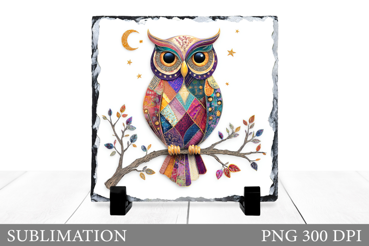 Owl Slate Sublimation. Owl Sublimation