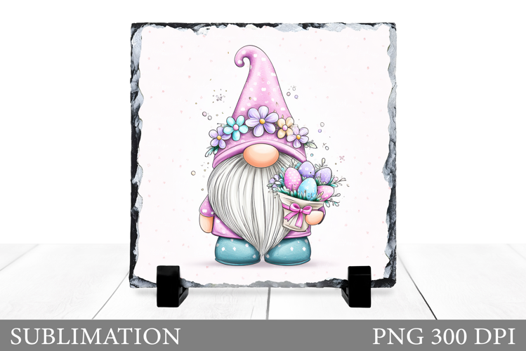 Easter Gnome Slate Design. Easter Gnome Sublimation
