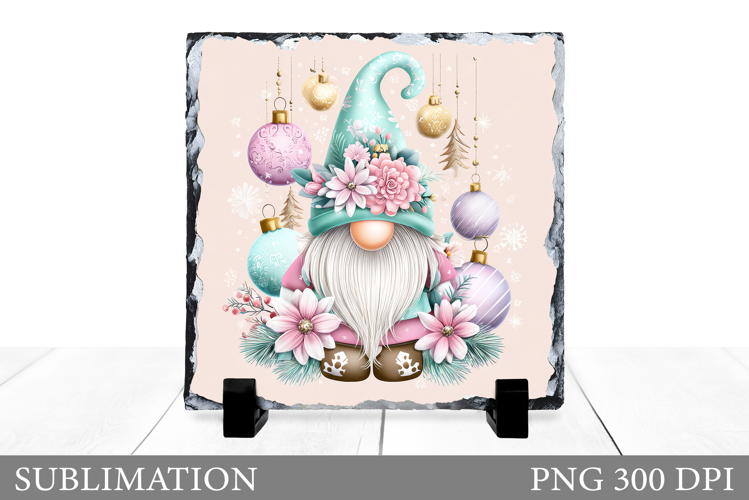 Christmas Gnome Sublimation. Christmas Gnome Slate Design