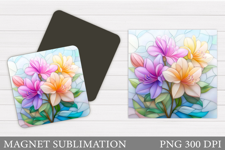 Flowers Magnet Design. Flowers Magnet Sublimation