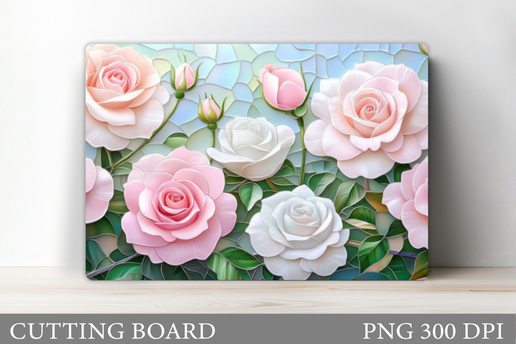 Roses Cutting Board Design. Roses Sublimation