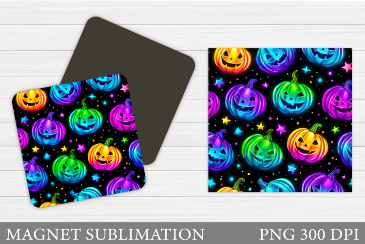 Halloween Pumpkin Magnet. Halloween Magnet Sublimation