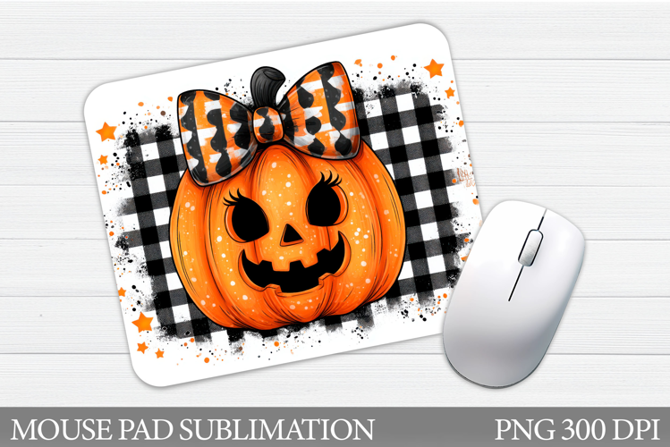 Halloween Pumpkin Mouse Pad. Halloween Mouse Pad Design