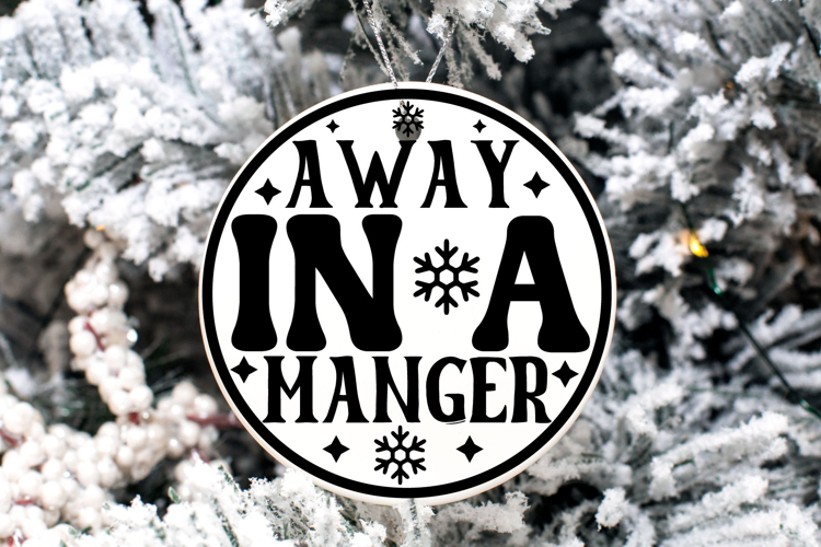 Christmas Round sign Svg Design Round Sign SVG quotes