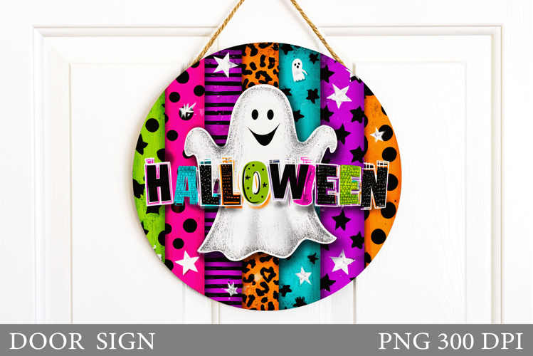 Halloween Door Sign Design. Halloween Sublimation