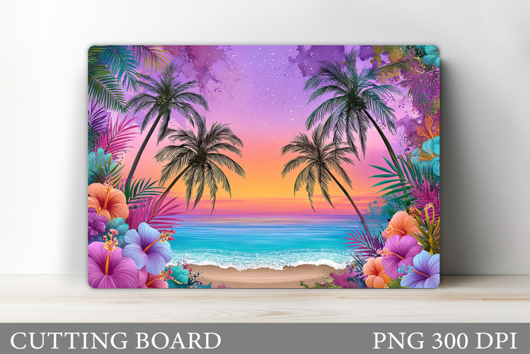 Sea Cutting Board Design. Sea Sublimation