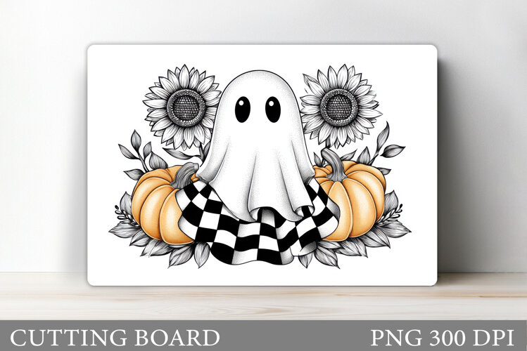 Halloween Ghost Cutting Board. Halloween Cutting Board example image 1