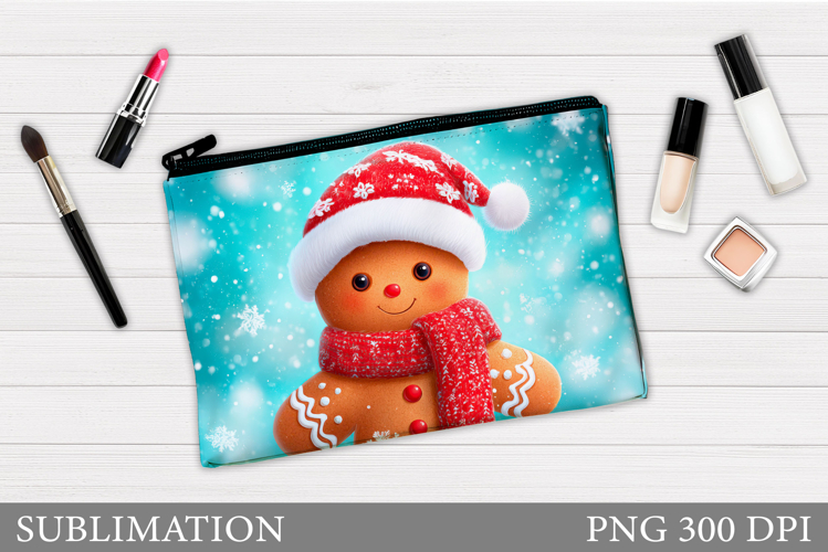 Gingerbread Cosmetics Bag. Christmas Makeup Bag Sublimation