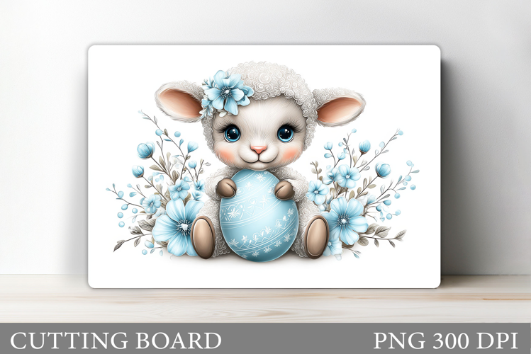 Lamb Easter Cutting Board Design. Easter Lamb Cutting Board