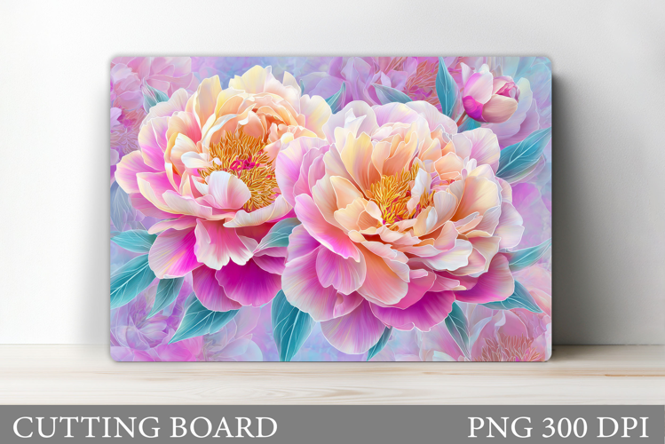 Floral Cutting Board Design. Flowers Cutting Board