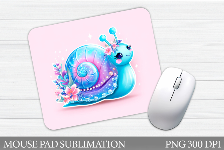 Cute Snail Mouse Pad Design. Cute Snail Sublimation