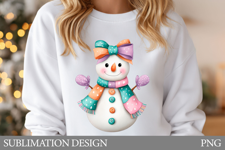 Snowman T-Shirt Design. Snowman Sublimation