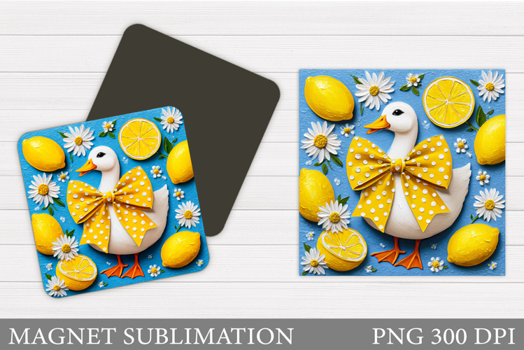 Cute Goose Sublimation. Cute Goose Magnet Design