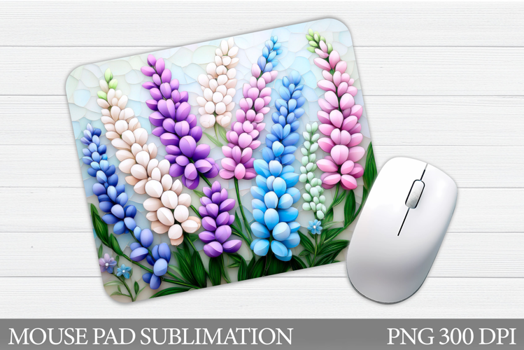 Flowers Mouse Pad Sublimation. Floral Mouse Pad Design