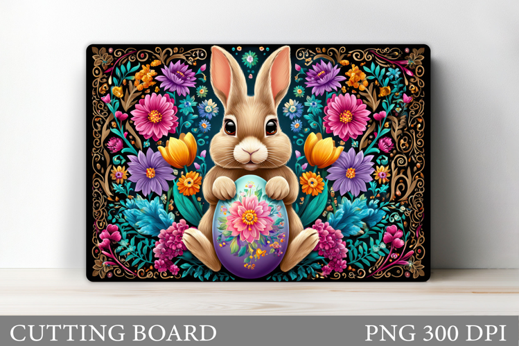 Easter Bunny Cutting Board. Easter Cutting Board Sublimation