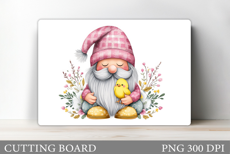 Easter Gnome Cutting Board. Easter Cutting Board Sublimation