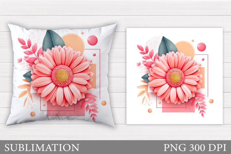 Flowers Pillow Design. Floral Pillow Sublimation