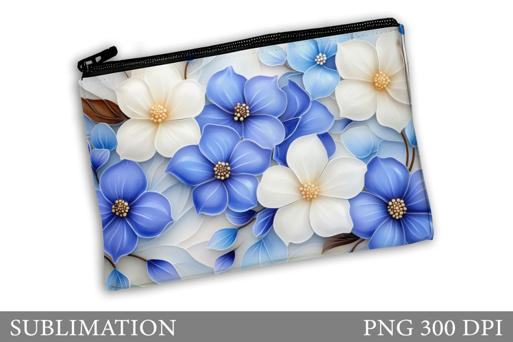 Flowers Makeup Bag Design. Flowers Makeup Pouch Sublimation