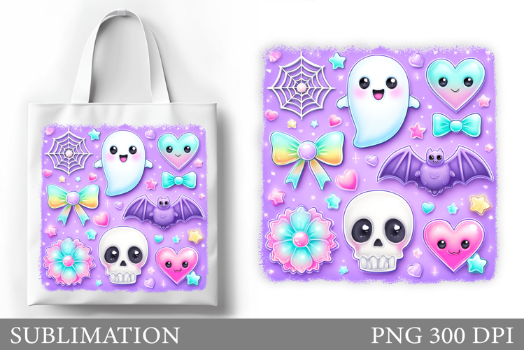 Halloween Sublimation. Halloween Tote Bag Design