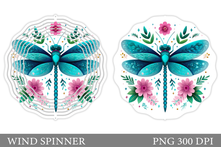 Dragonfly Wind Spinner Design. Dragonfly Sublimation