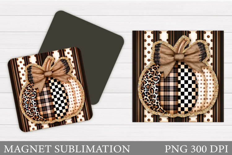 Pumpkin Magnet Design. Pumpkin Sublimation