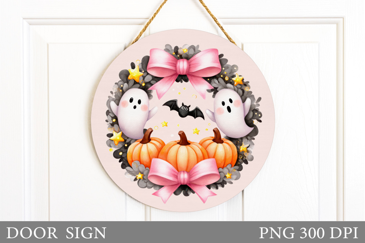 Halloween Door Sign Design. Halloween Sublimation