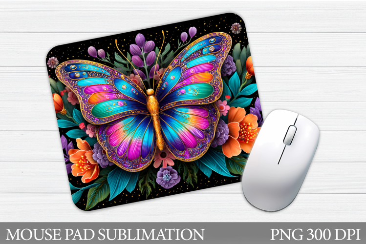 Butterfly Mouse Pad Design. Butterfly Sublimation