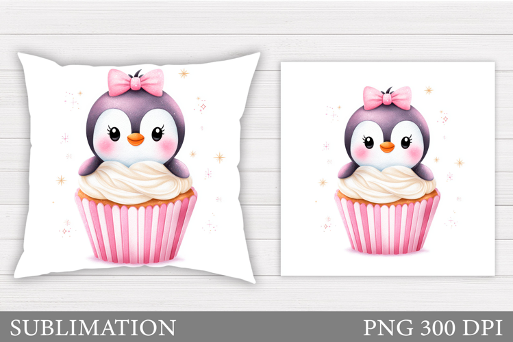 Christmas Penguin Pillow. Christmas Pillow Sublimation
