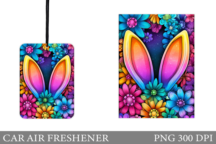 Easter Car Air Freshener. Easter Sublimation