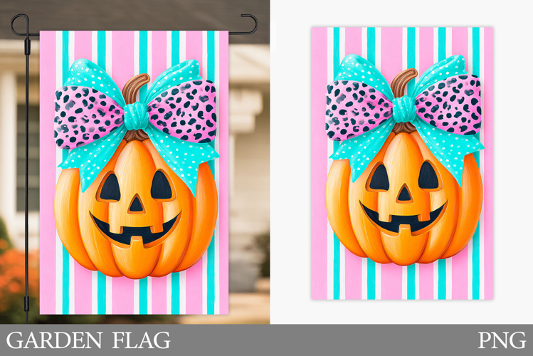 Halloween Pumpkin Garden Flag. Halloween Garden Flag Design
