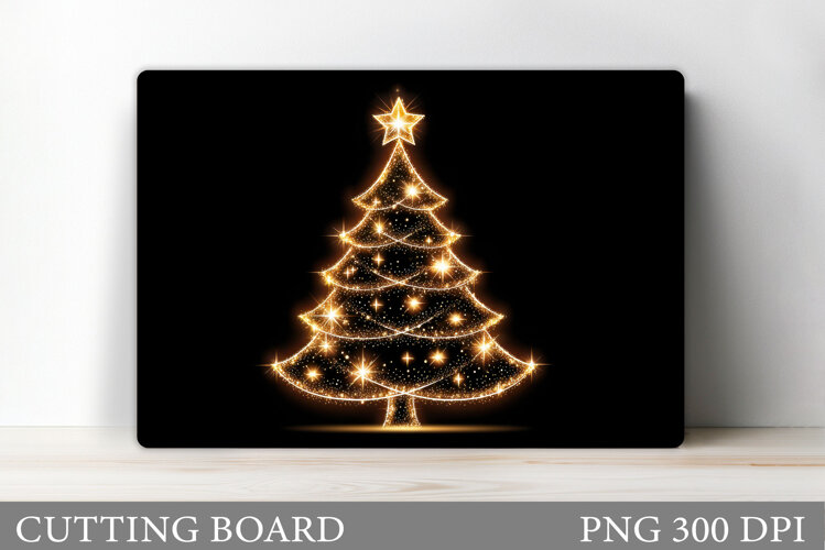 Christmas Tree Cutting Board Design. Kitchen Cutting Board example image 1