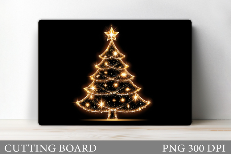 Christmas Tree Cutting Board Design. Kitchen Cutting Board