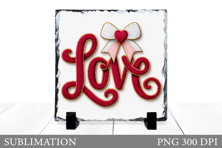 Valentines Love Slate Design. Valentines Sublimation