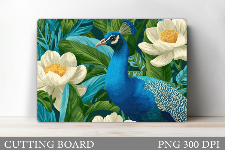 Peacock Cutting Board. Peacock Kitchen Cutting Board