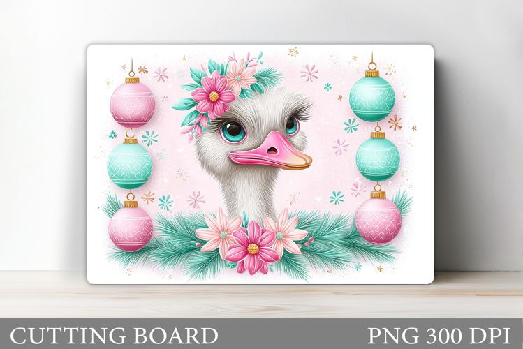 Christmas Peacock Cutting Board. Christmas Cutting Board
