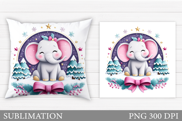 Cute Elephant Clipart Image 18