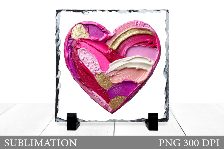 Valentines Heart Sublimation. Valentines Heart Slate