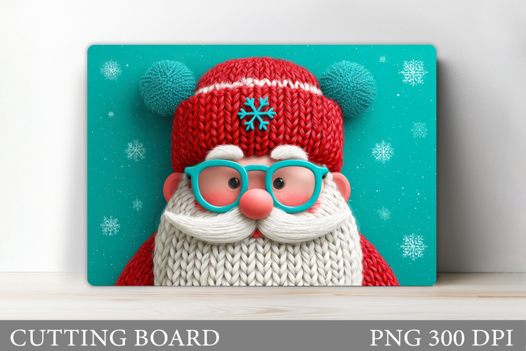 Santa Claus Cutting Board. Christmas Cutting Board