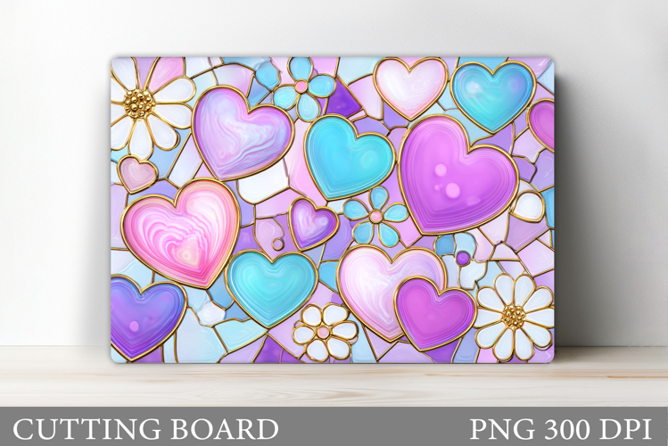 Hearts Cutting Board Design. Hearts Kitchen Cutting Board