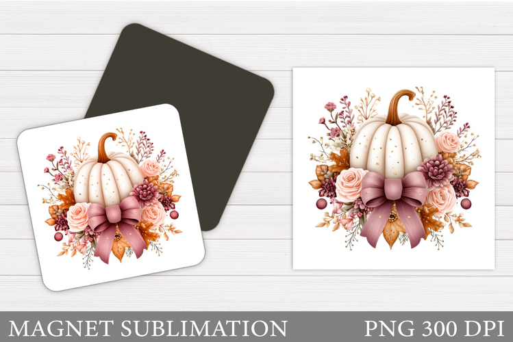 Pumpkin Magnet Design. Pumpkin Sublimation