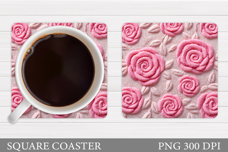 Roses Coaster Design. Roses Sublimation