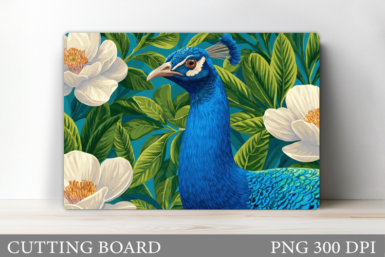 Peacock Cutting Board Design. Peacock Sublimation