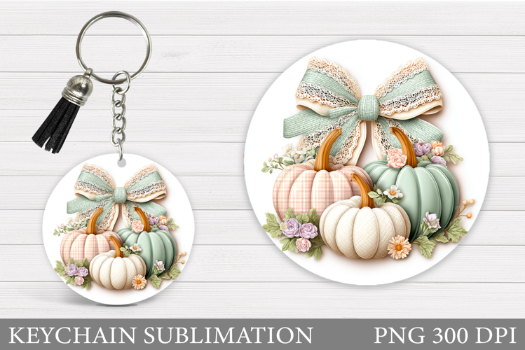 Pumpkin Keychain Design. Pumpkin Sublimation