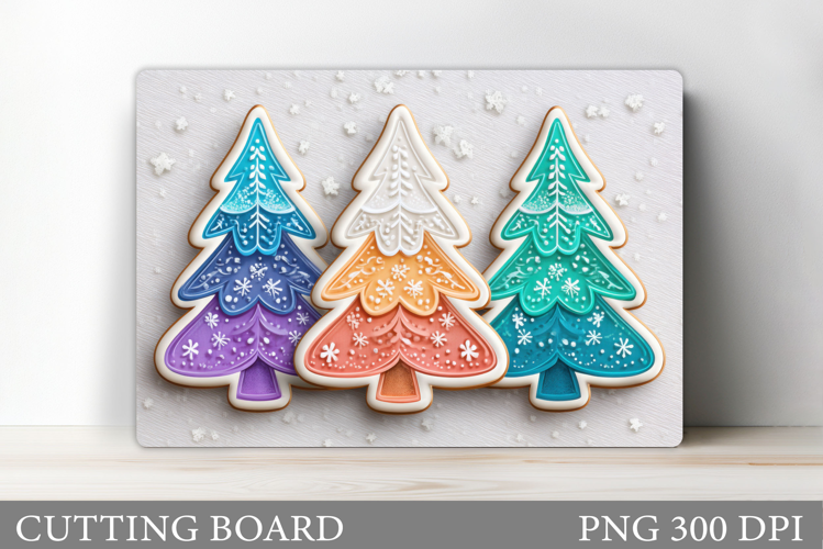 Christmas Tree Cutting Board Design. Kitchen Cutting Board