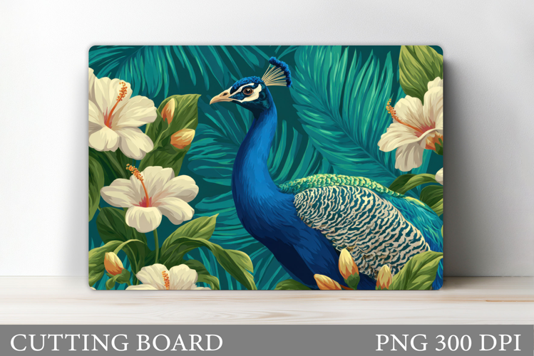 Peacock Cutting Board. Peacock Kitchen Cutting Board