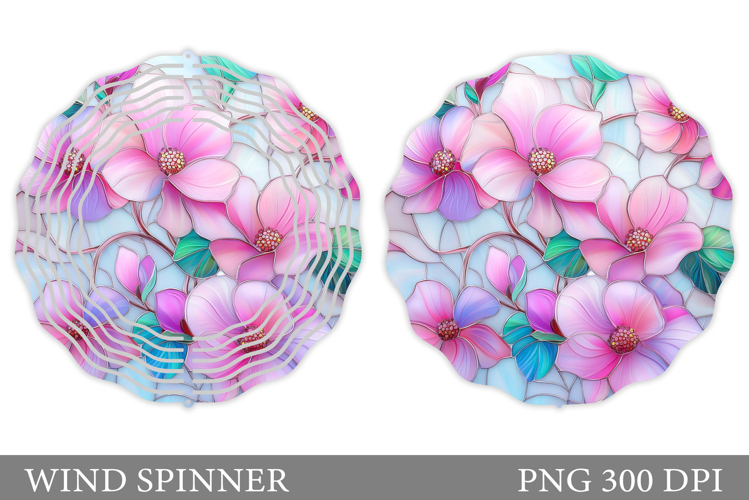 Flowers Wind Spinner Design. Wildflowers Wind Spinner